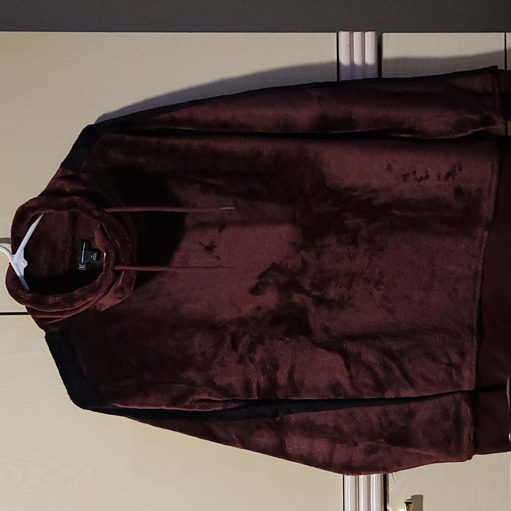 INC International Concepts funnel neck fleece pullover